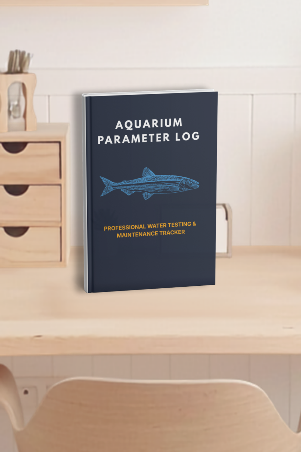 Tidewater Logbook on a dark wooden desk